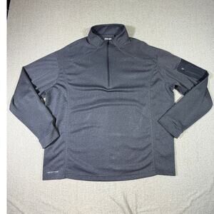 Ping Men Gray XL Long Sleeve 1/4 Zip Pullover Golf Performance Layer Stretch Top